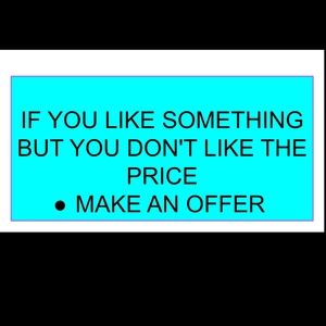 I'm open to all offers